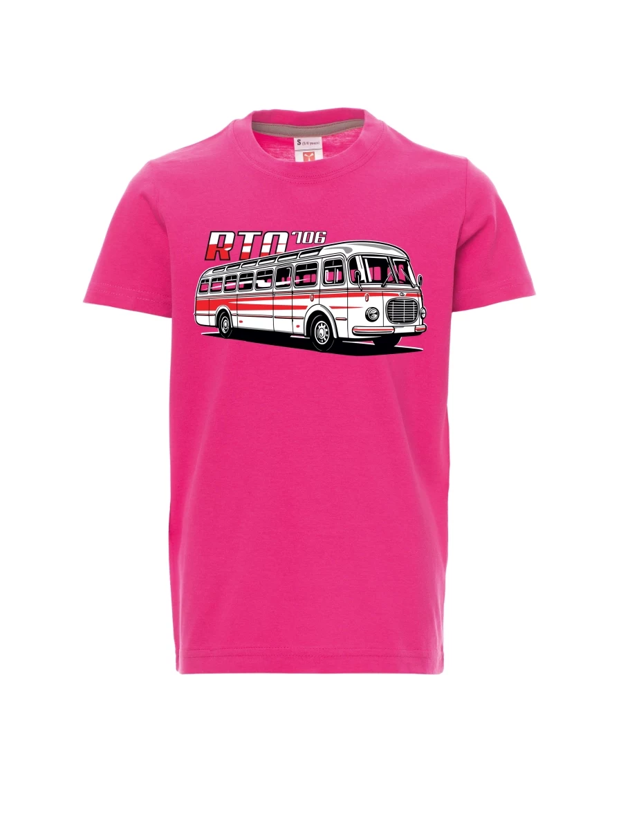 Maglia da bambino rosa Autobus RTO 706