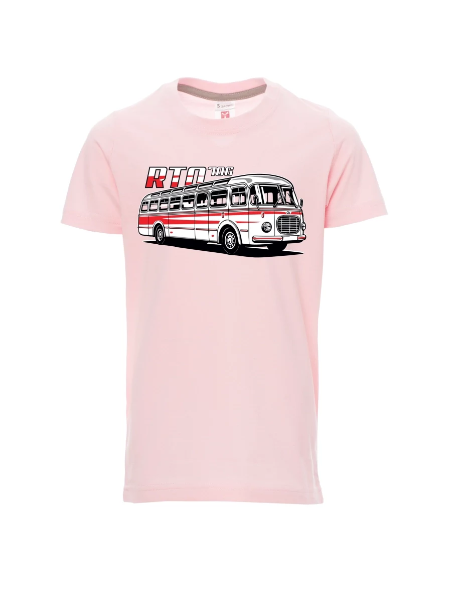 Maglia da bambino rosa chiaro Autobus RTO 706