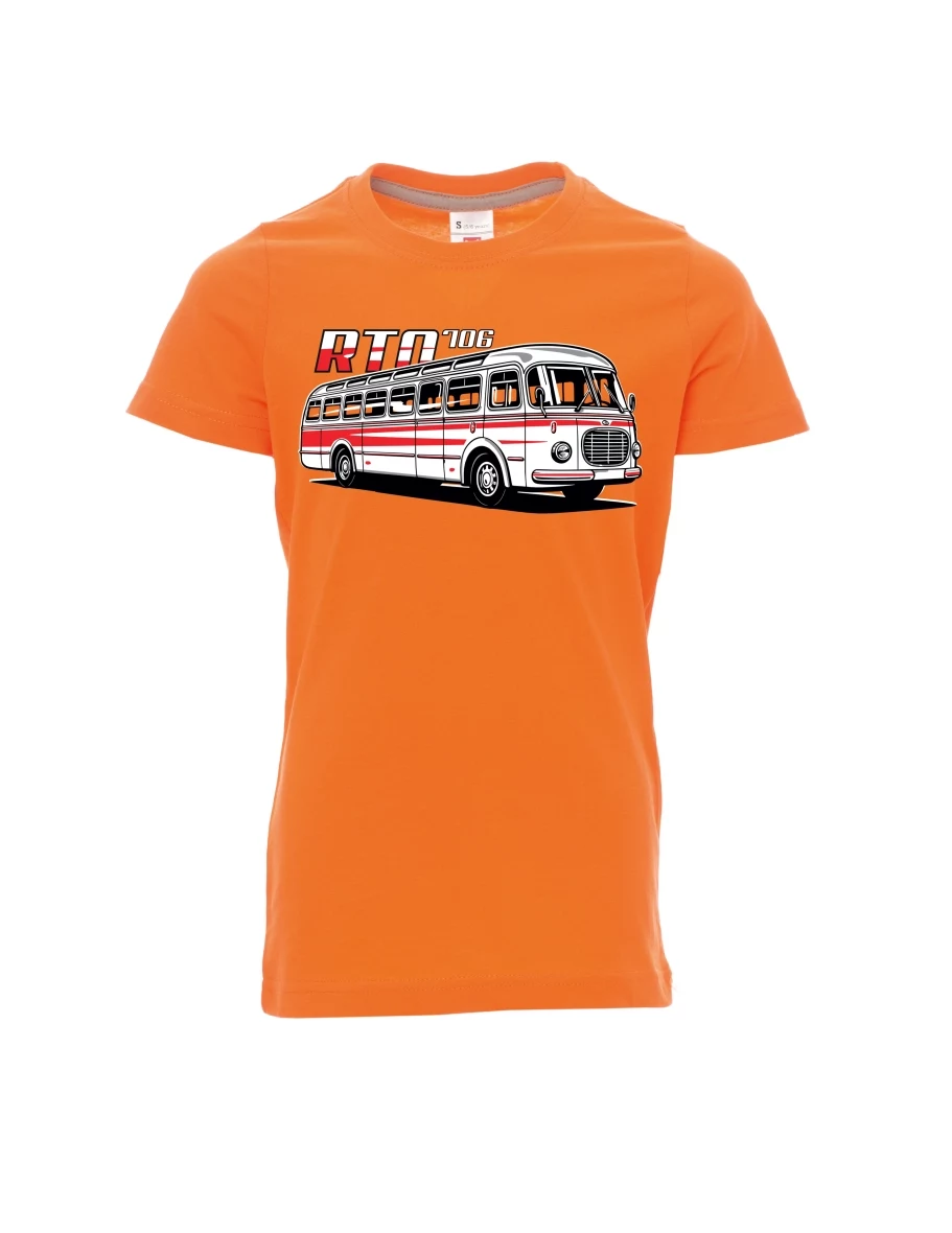 Maglia da bambino arancione Autobus RTO 706