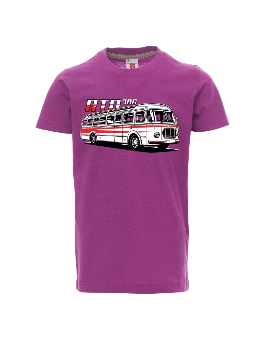 Maglia da bambino viola Autobus RTO 706