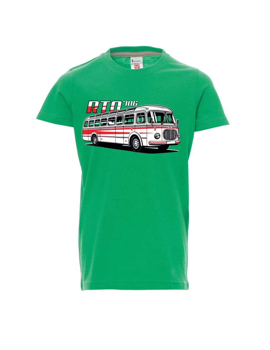 Maglia da bambino verde Autobus RTO 706