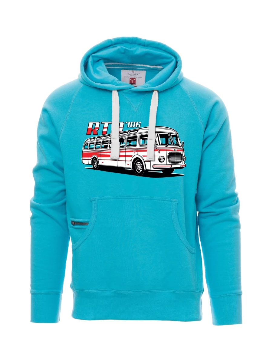 Felpa da uomo blu chiaro Autobus RTO 706