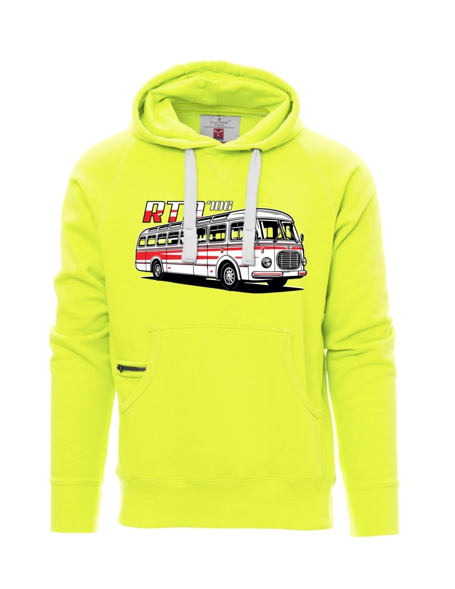 Felpa da uomo fluorescente Autobus RTO 706