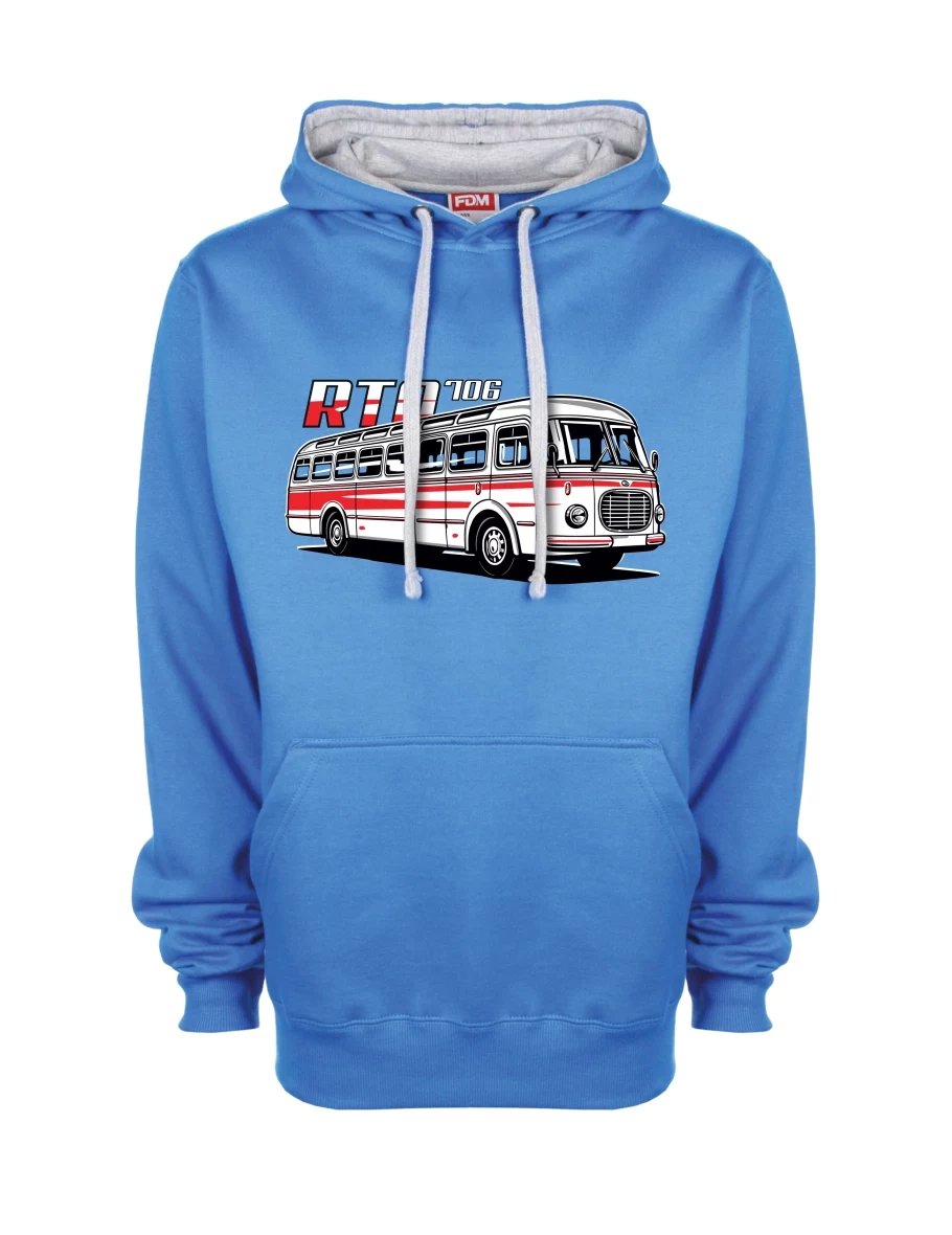 Felpa grigio-blu Autobus RTO 706