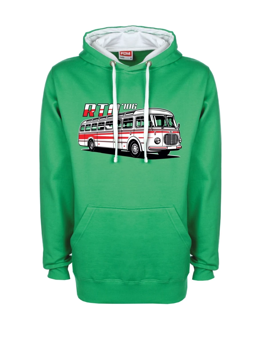 Felpa bianco-verde Autobus RTO 706