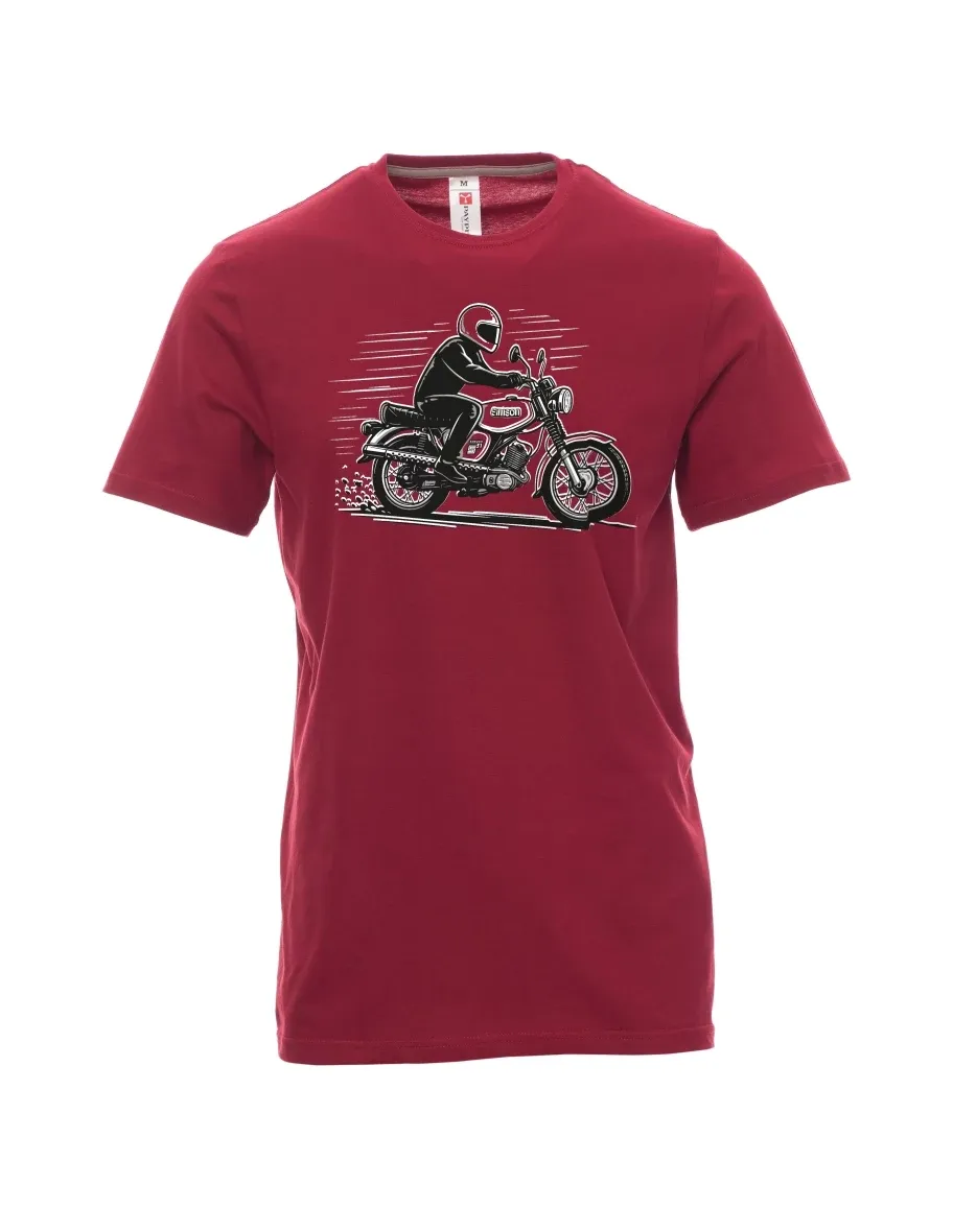 Maglia da uomo rosso scuro Moto Enduro S51