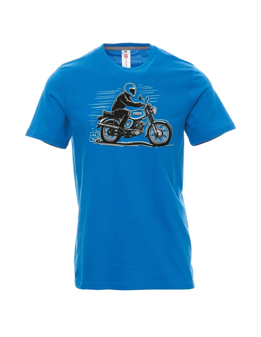 Maglia da uomo blu chiaro Moto Enduro S51