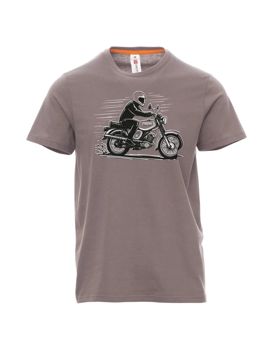 Maglia da uomo grigio acciaio Moto Enduro S51