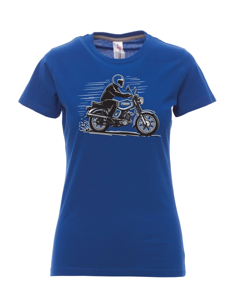 Maglia da donna blu reale Moto Enduro S51