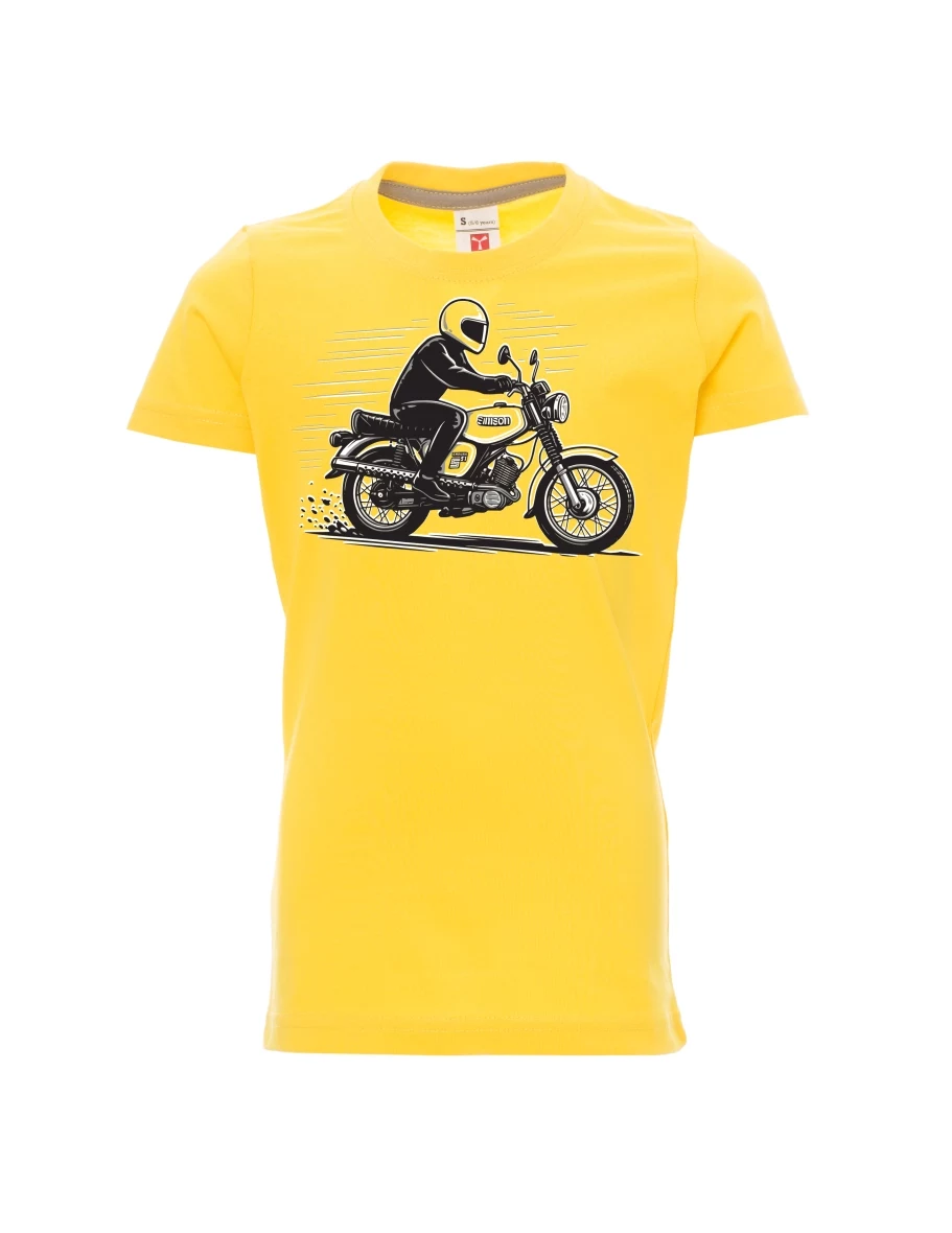 Maglia da bambino gialla Moto Enduro S51