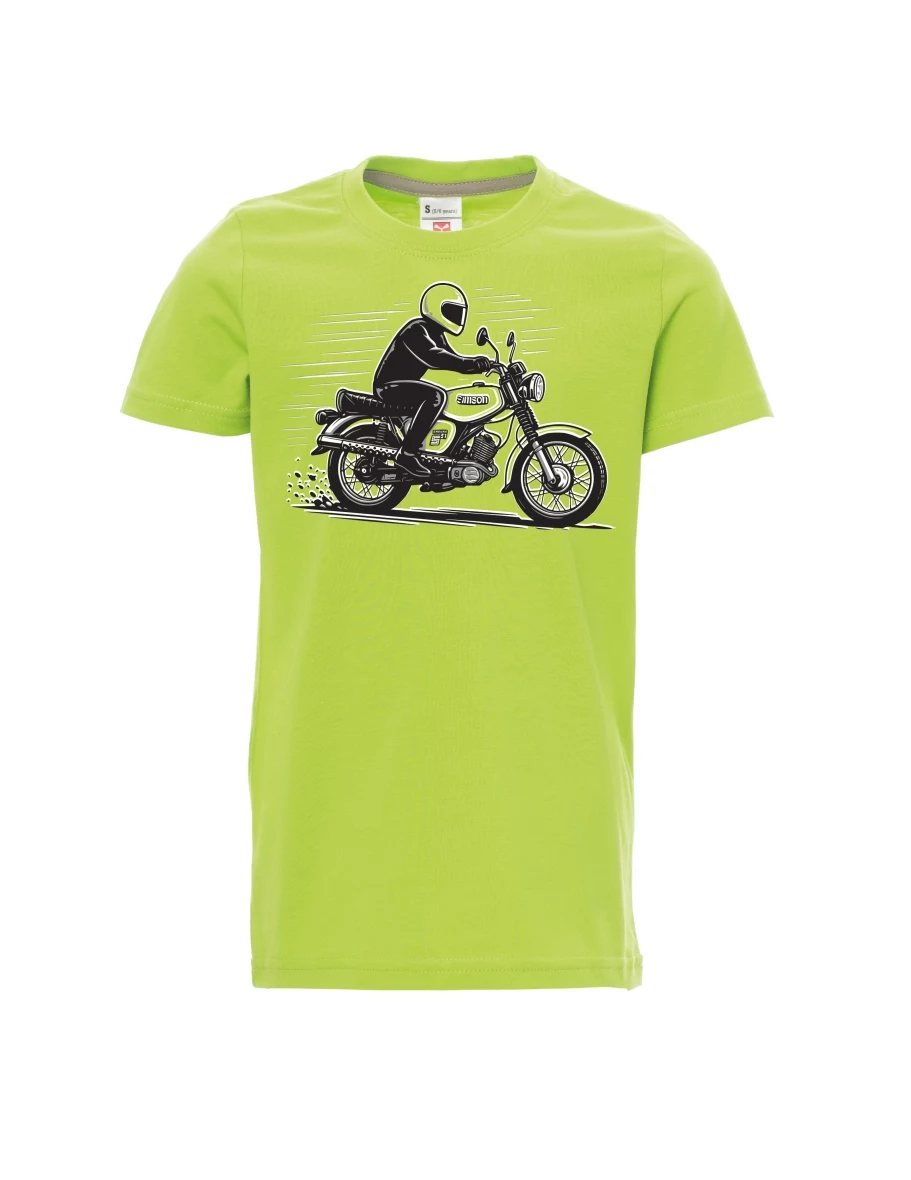 Maglia da bambino verde chiaro Moto Enduro S51
