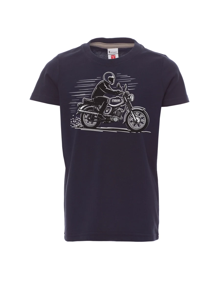 Maglia da bambino navy Moto Enduro S51