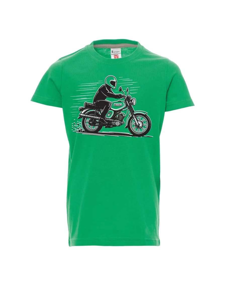 Maglia da bambino verde Moto Enduro S51