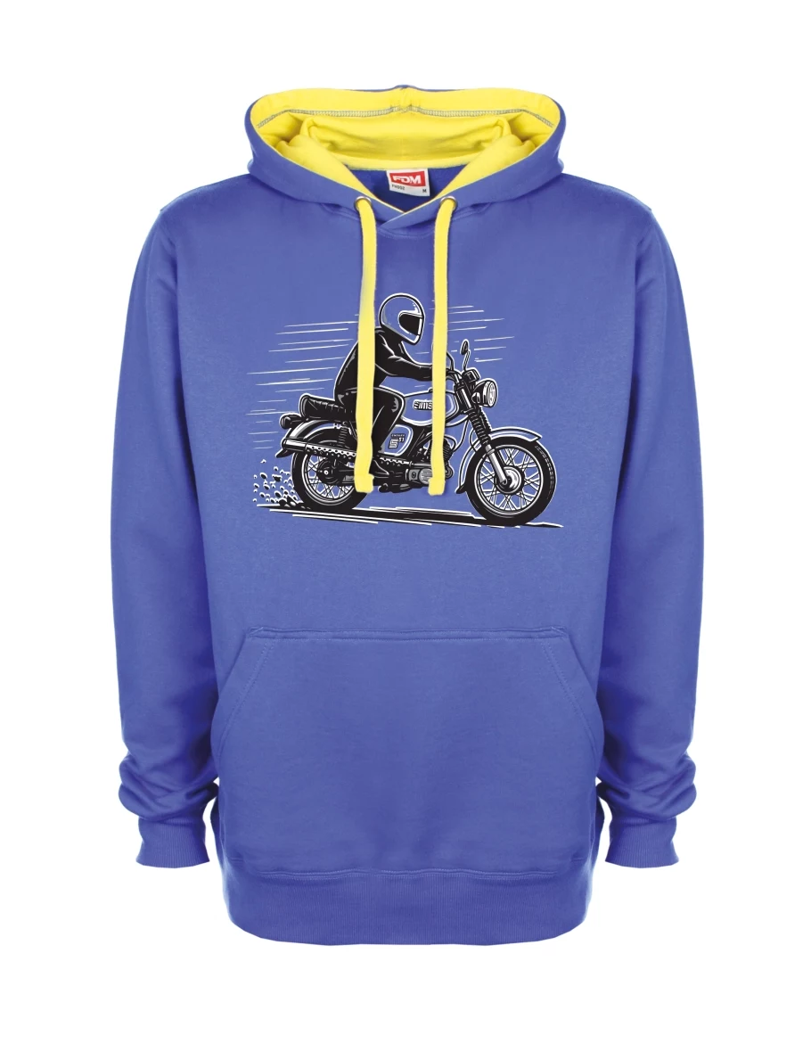 Felpa giallo-blu Moto Enduro S51