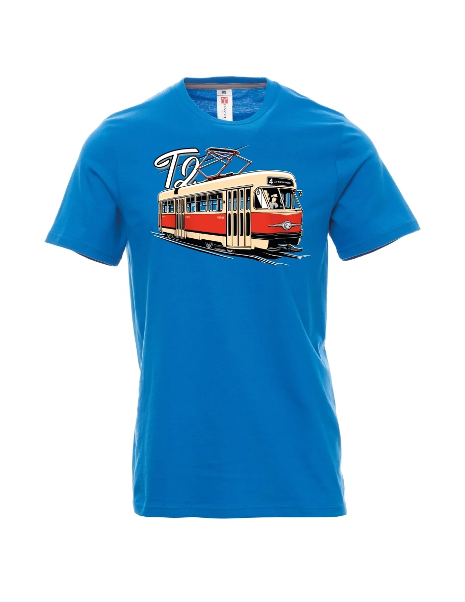 Maglia da uomo blu chiaro Tram T2