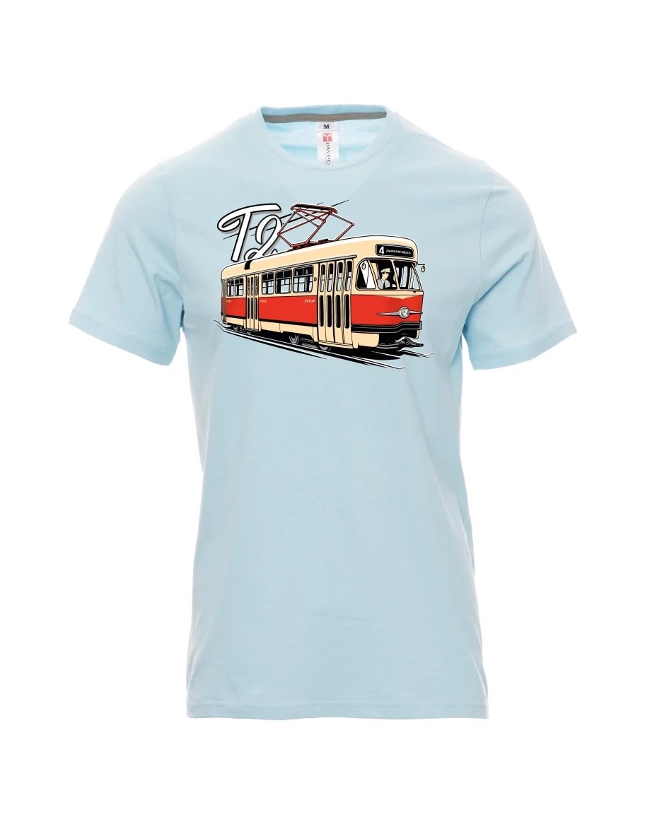 Maglia da uomo blu pallido Tram T2