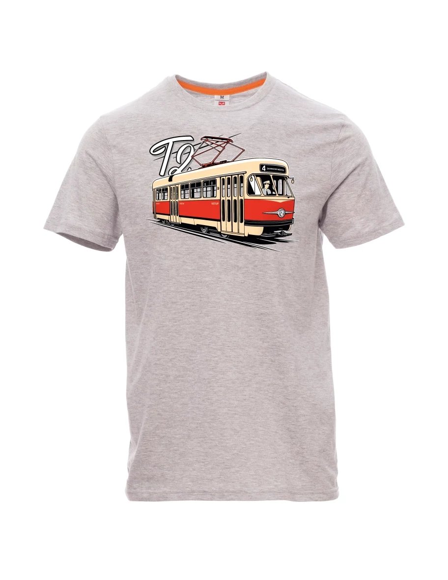 Maglia da uomo grigio melange Tram T2