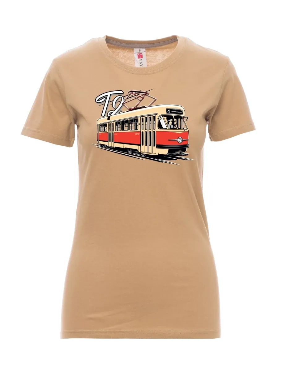 Maglia da donna marrone Tram T2