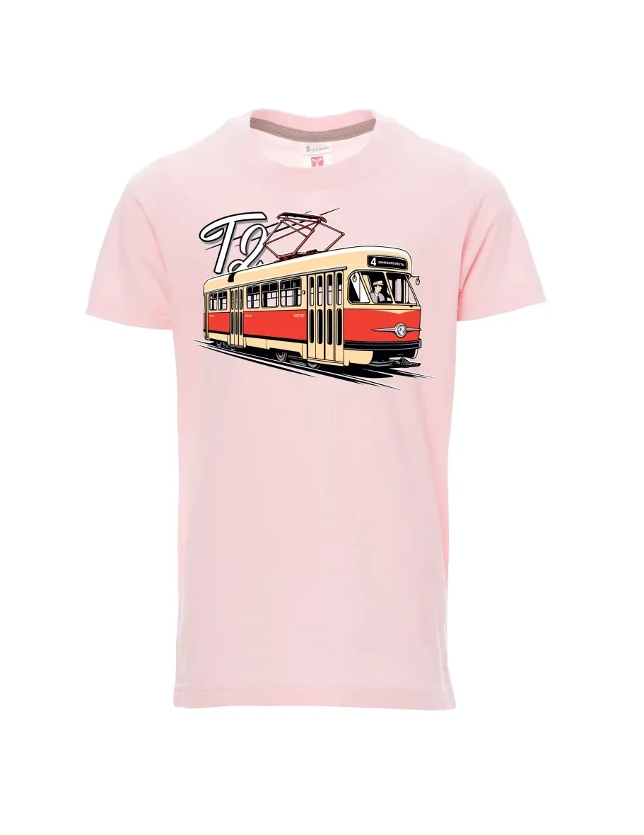Maglia da bambino rosa chiaro Tram T2
