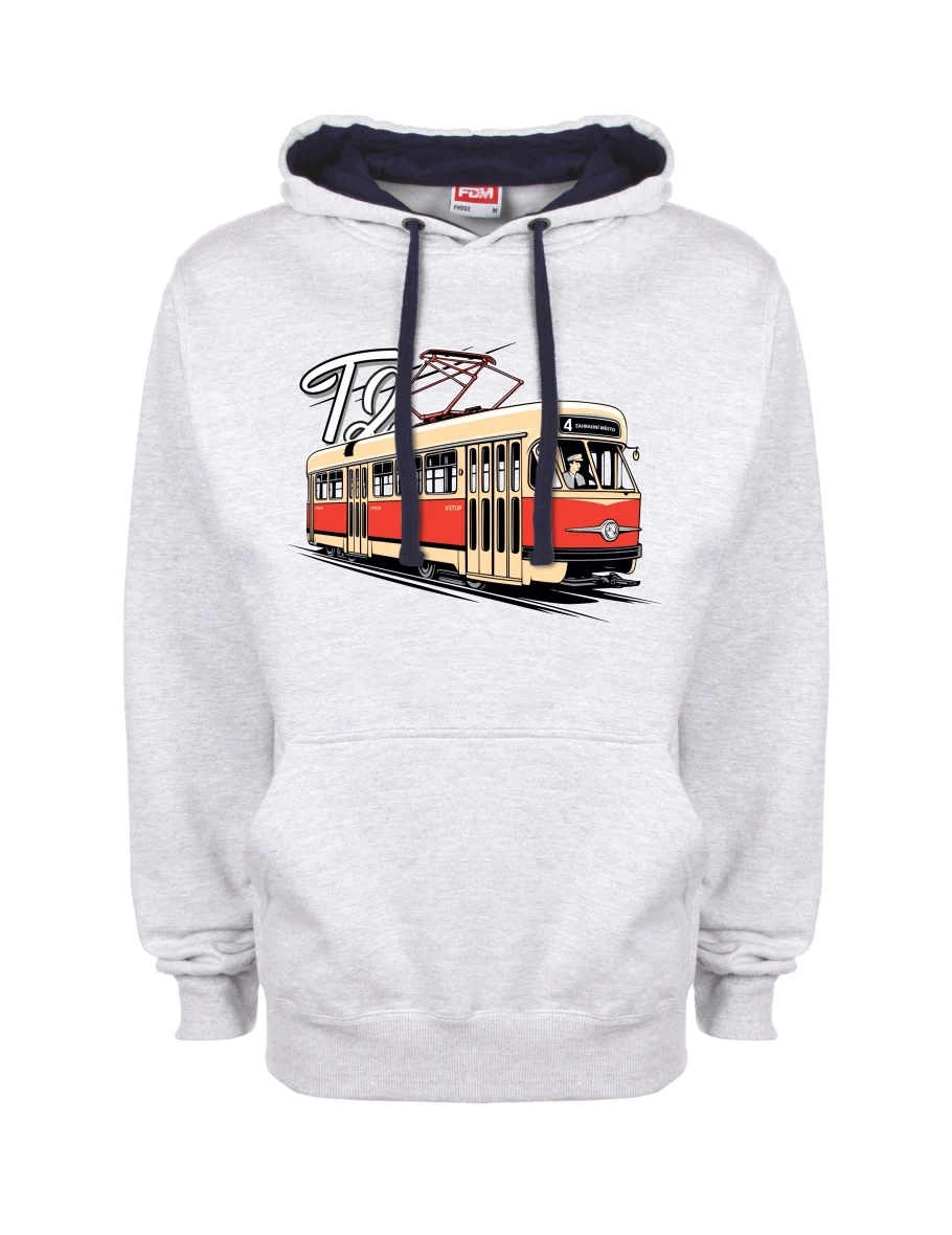 Felpa blu-grigio Tram T2