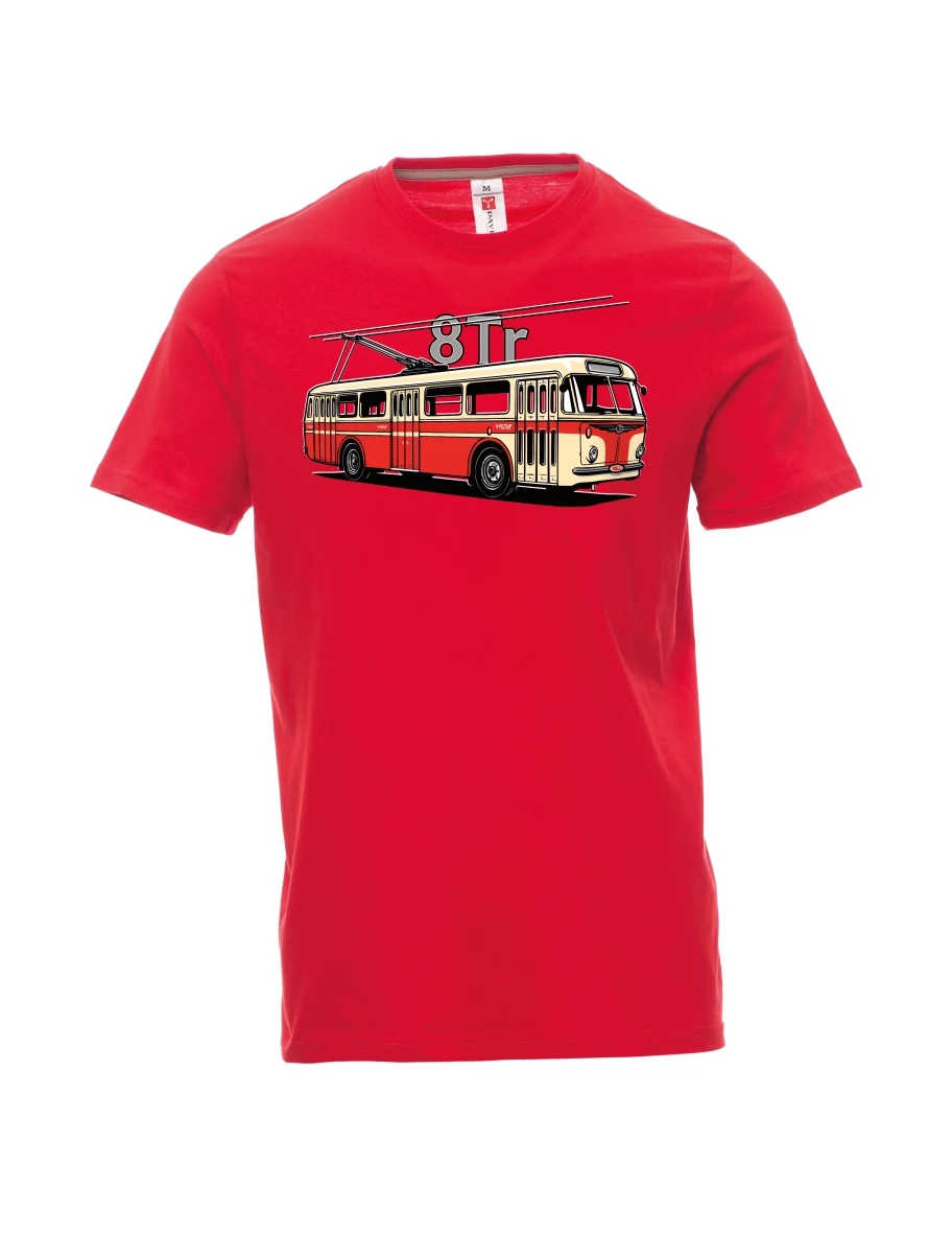 Maglia da uomo rossa Filobus 8Tr