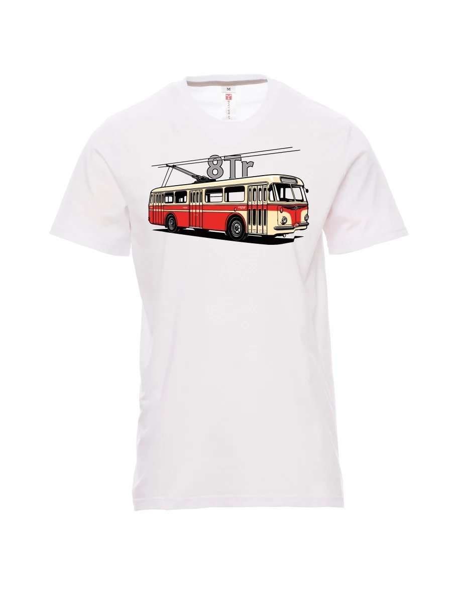 Maglia da uomo bianca Filobus 8Tr