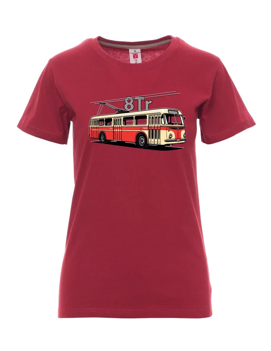 Maglia da donna colore bordeaux Filobus 8Tr