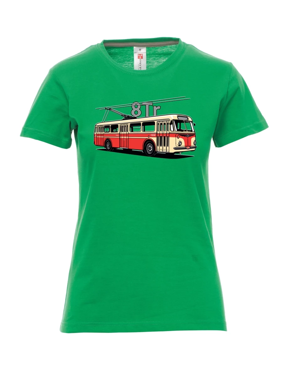 Maglia da donna verde Filobus 8Tr