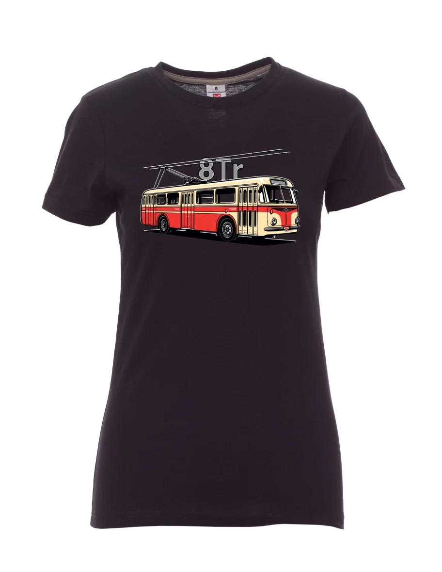 Maglia da donna nera Filobus 8Tr
