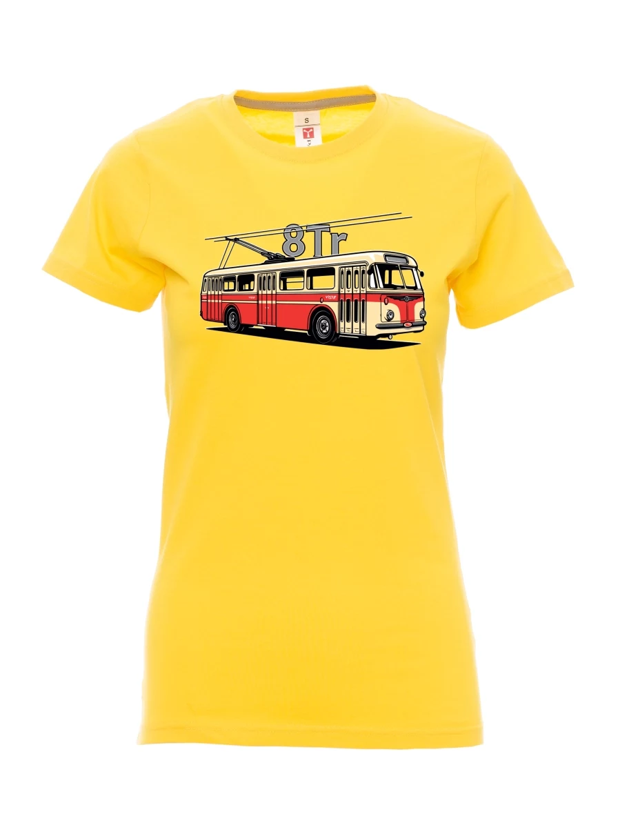 Maglia da donna gialla Filobus 8Tr