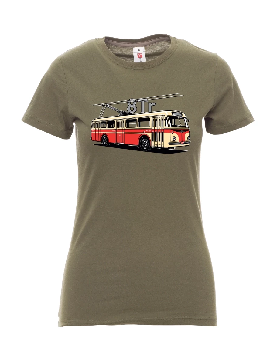 Maglia da donna cachi Filobus 8Tr