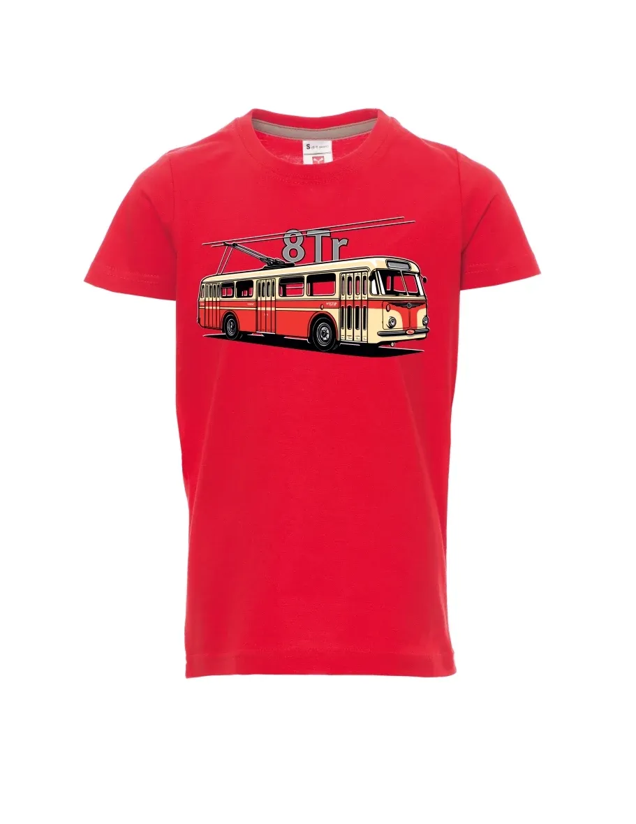 Maglia da bambino rossa Filobus 8Tr