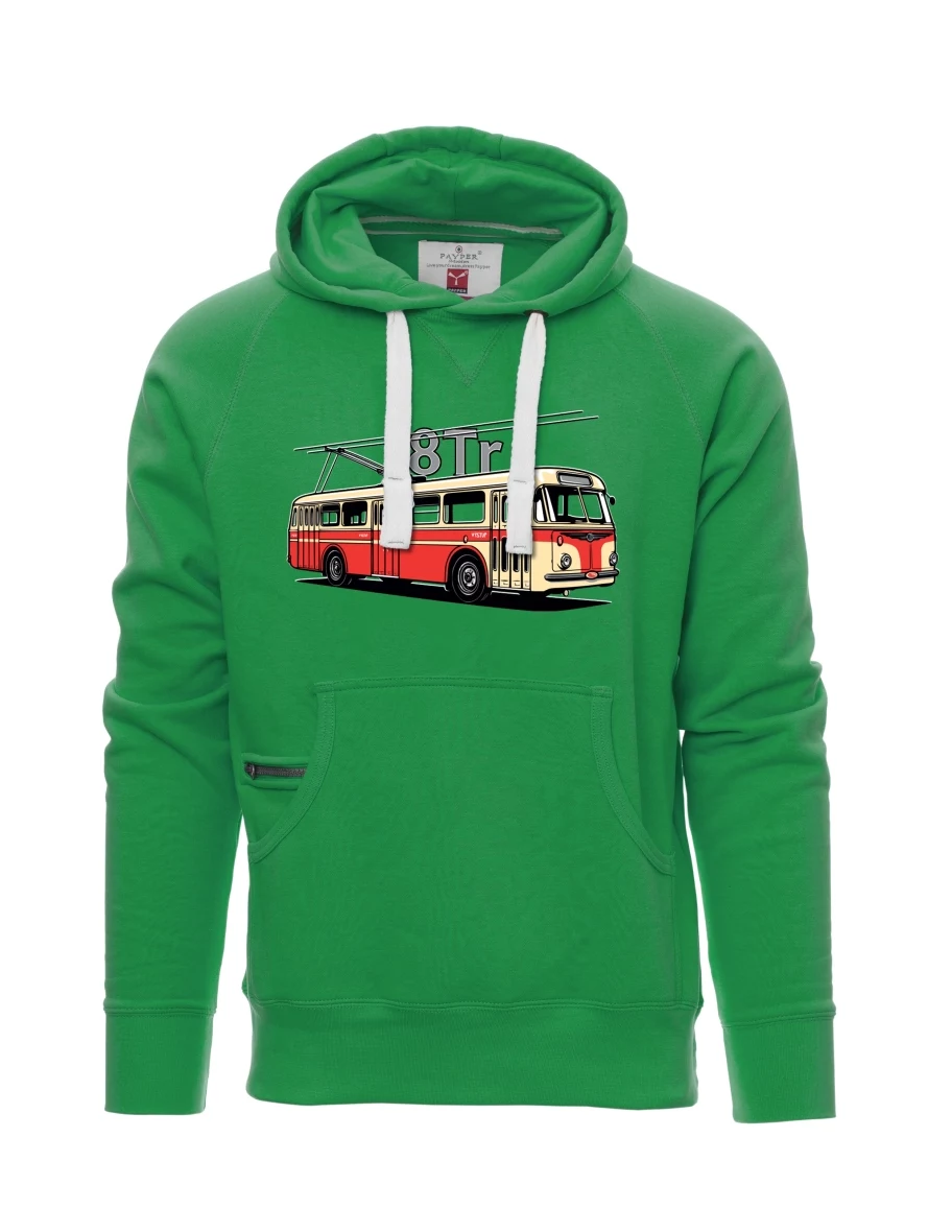 Felpa da uomo verde Filobus 8Tr