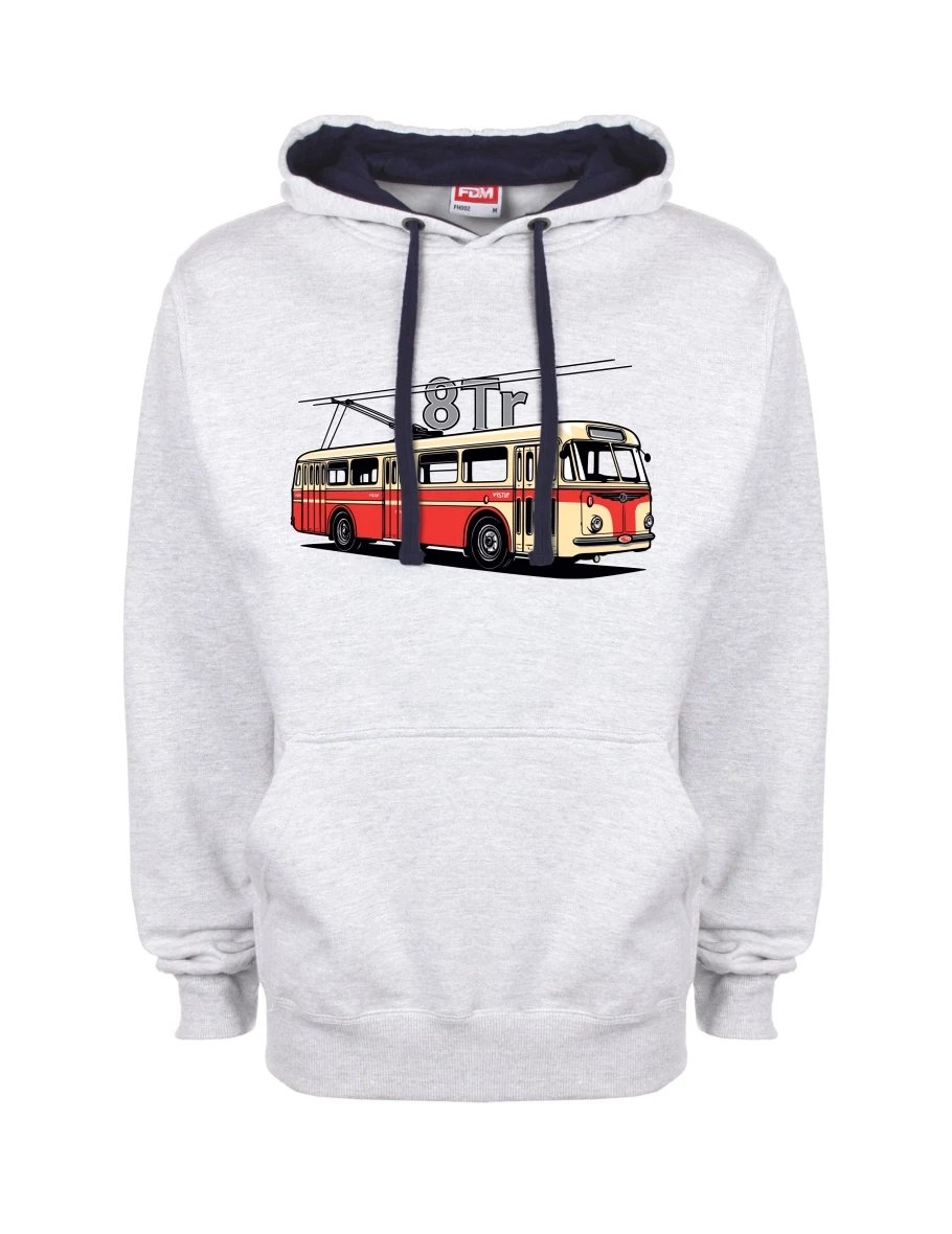 Felpa blu-grigio Filobus 8Tr