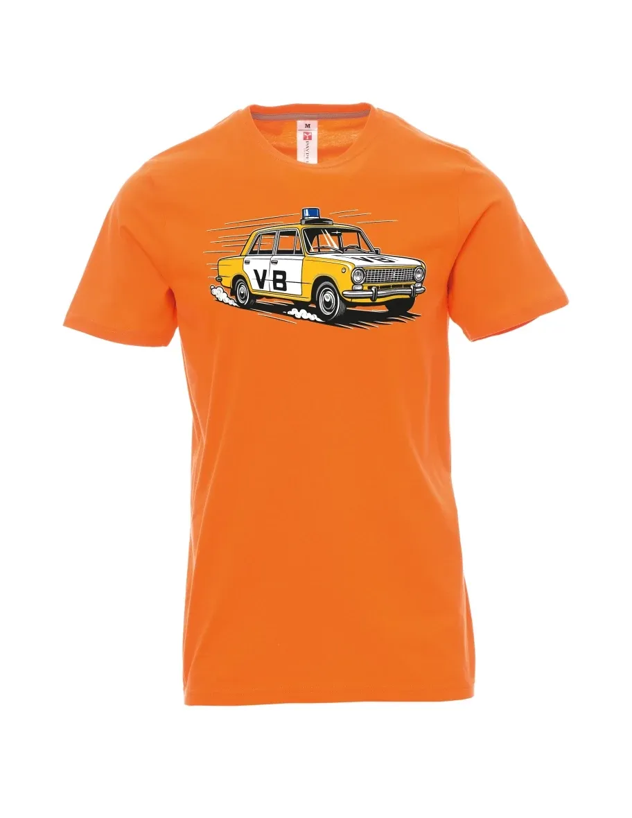 Maglia da uomo arancione Automobile VAZ 2101 VB