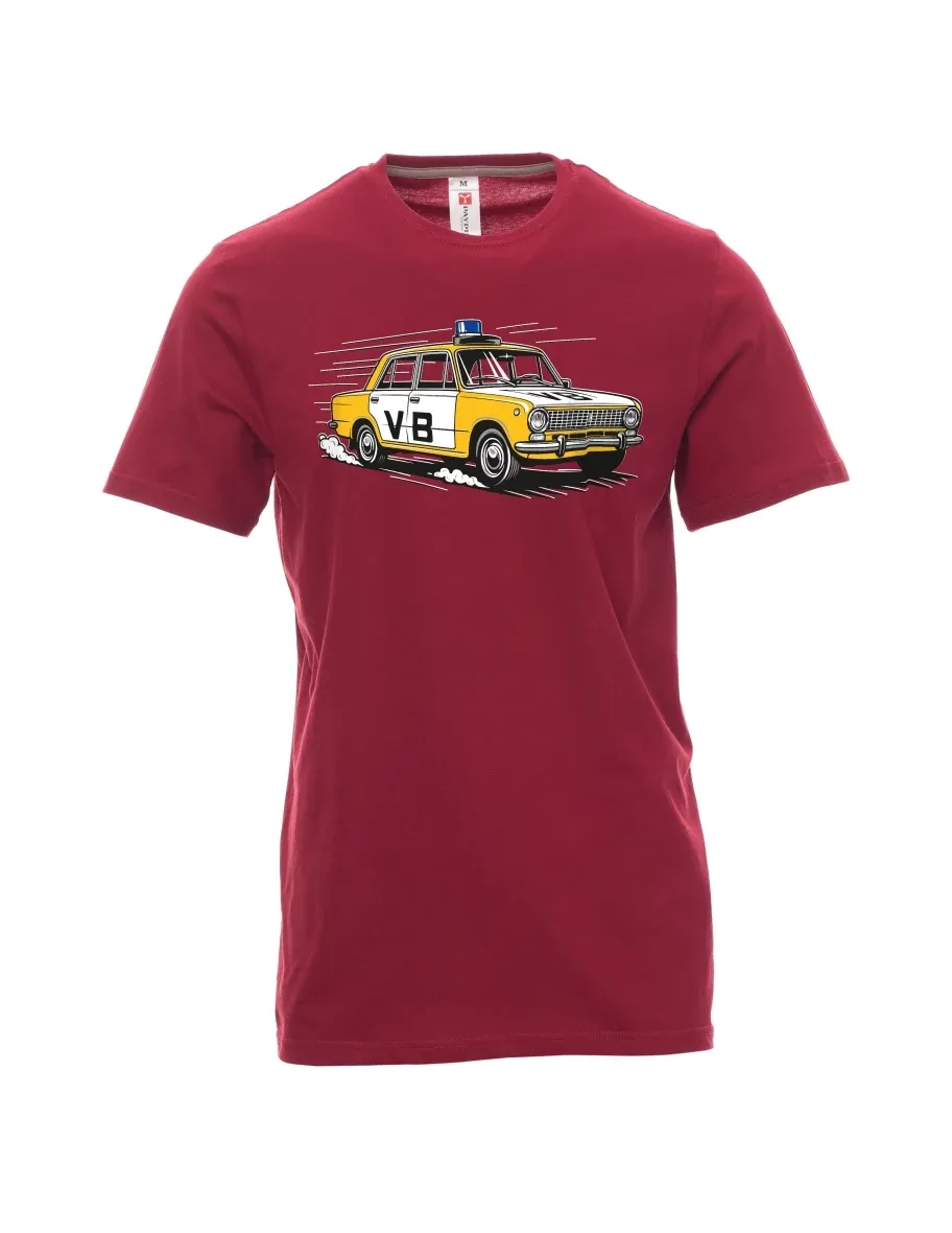 Maglia da uomo rosso scuro Automobile VAZ 2101 VB