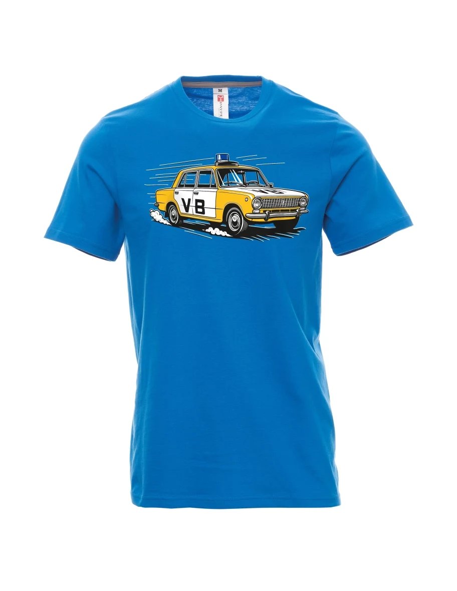 Maglia da uomo blu chiaro Automobile VAZ 2101 VB
