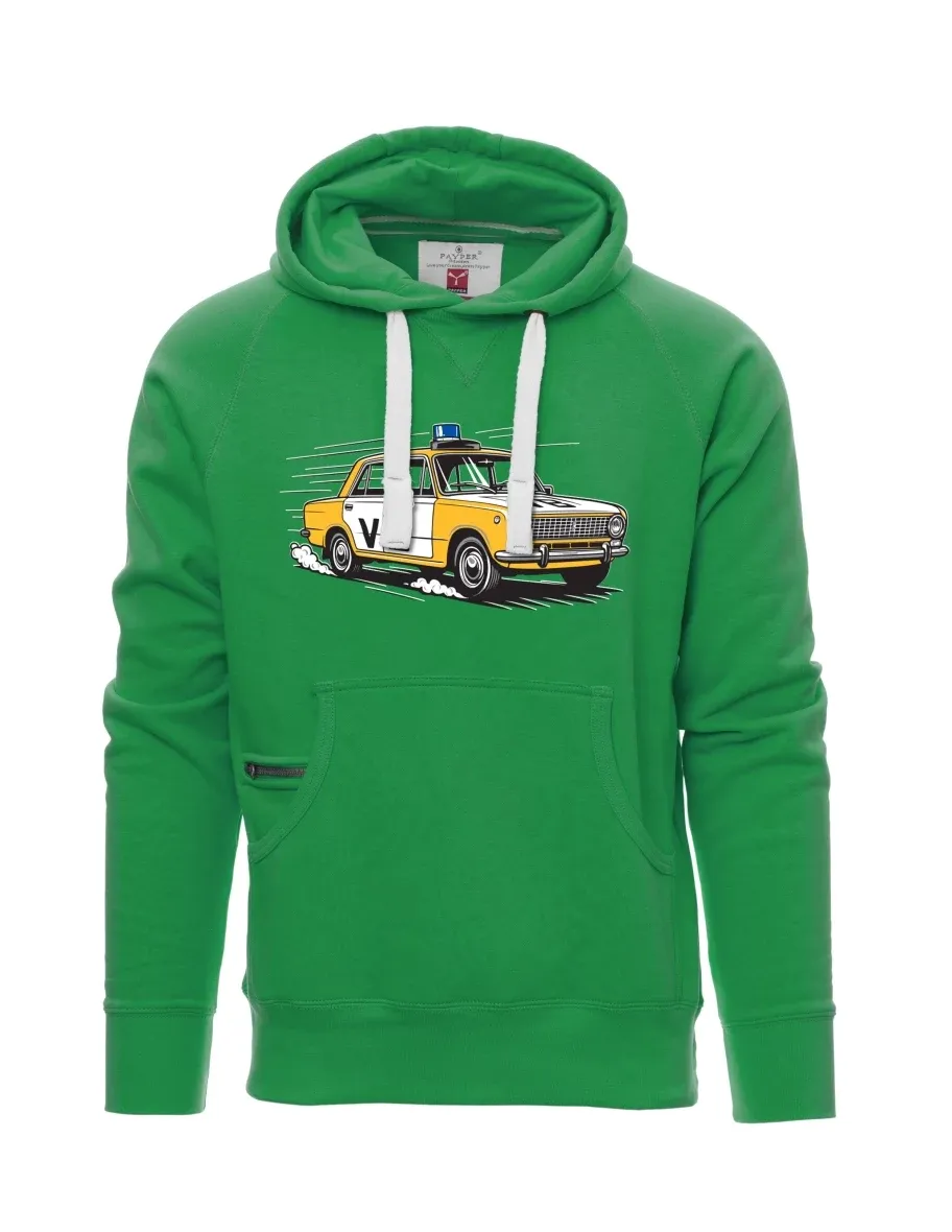 Felpa da uomo verde Automobile VAZ 2101 VB