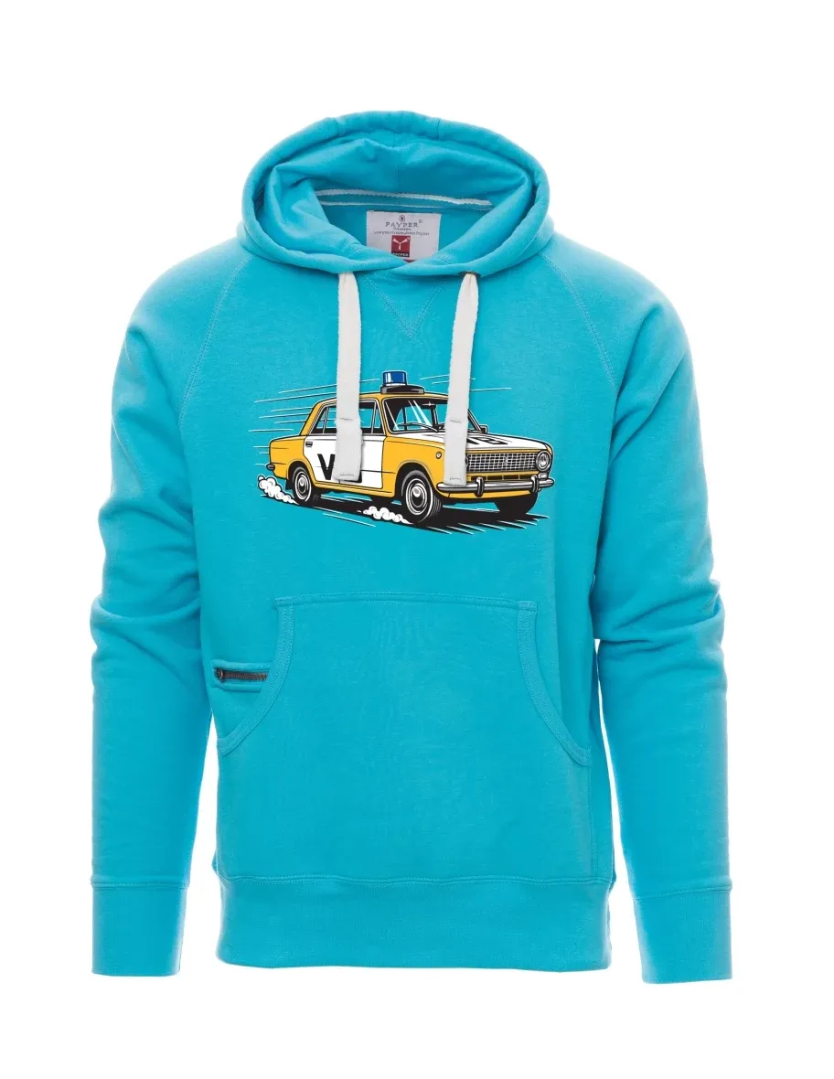 Felpa da uomo blu chiaro Automobile VAZ 2101 VB