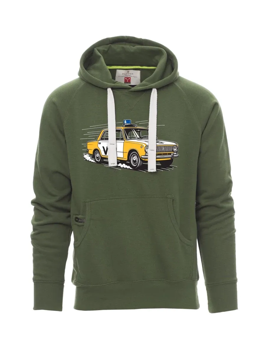 Felpa da uomo verde scuro Automobile VAZ 2101 VB