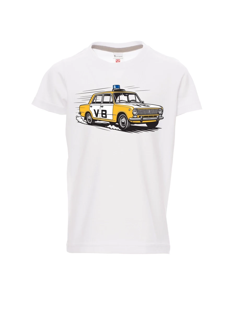 Maglia da bambino bianca Automobile VAZ 2101 VB