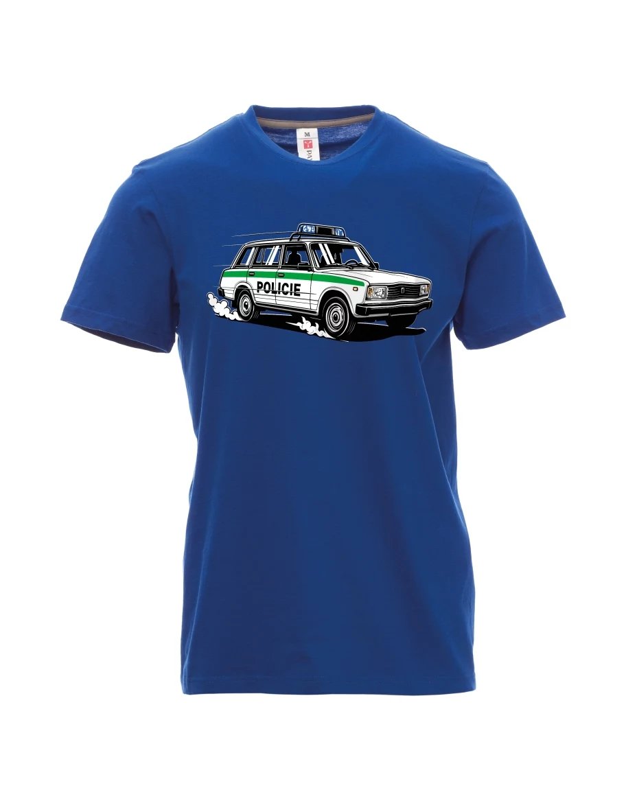 Maglia da uomo blu Automobile VAZ 2104 POLIZIA