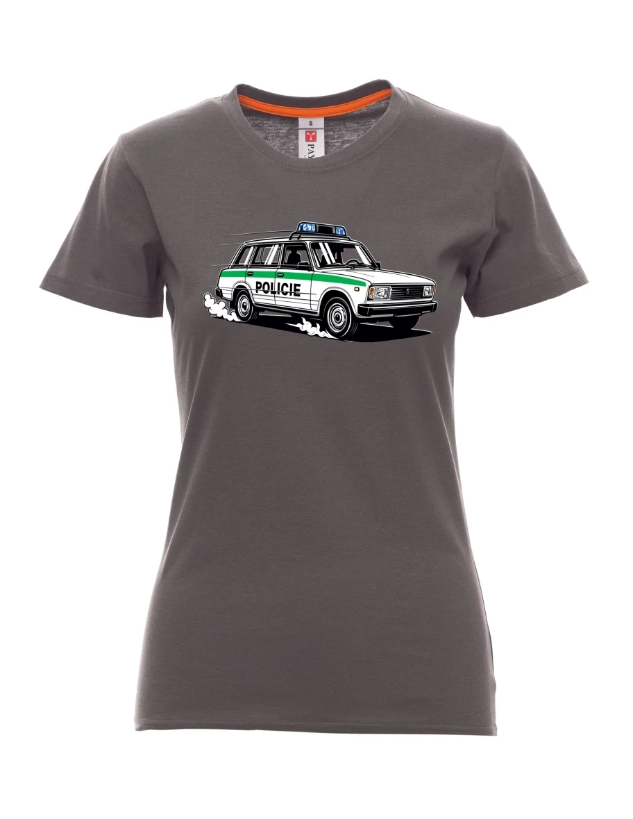 Maglia da donna colore del fumo Automobile VAZ 2104 POLIZIA