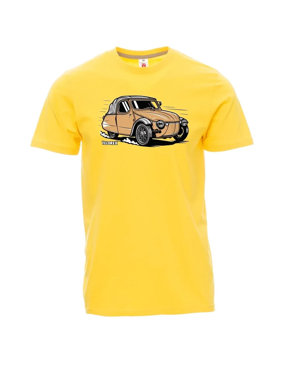 Maglia da uomo gialla Automobile Velorex