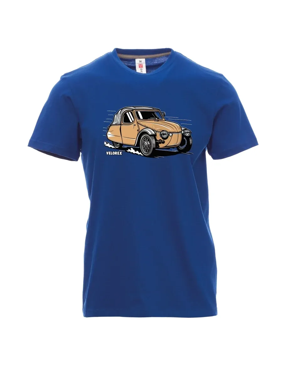 Maglia da uomo blu Automobile Velorex