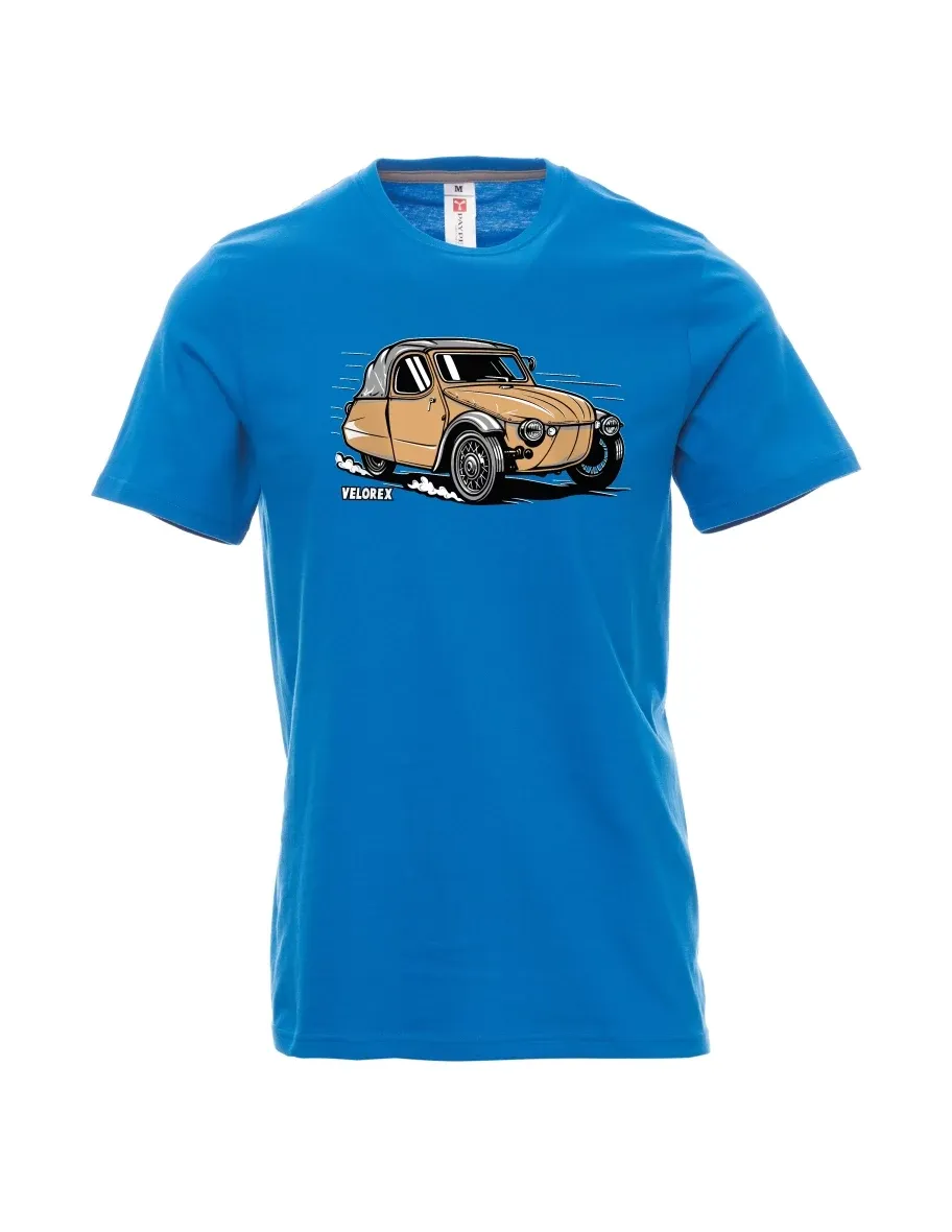 Maglia da uomo blu chiaro Automobile Velorex