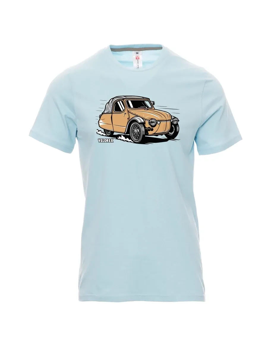 Maglia da uomo blu pallido Automobile Velorex