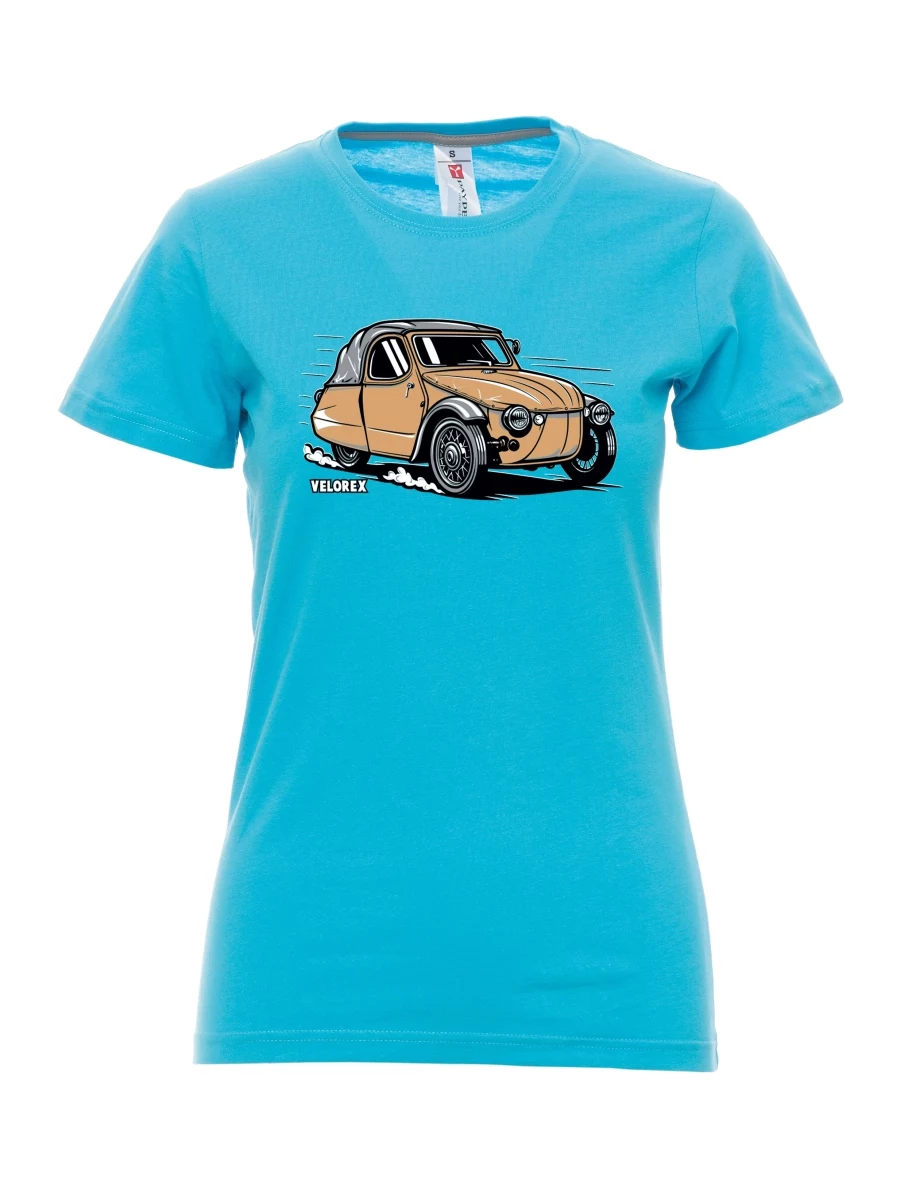 Maglia da donna colore attolo Automobile Velorex