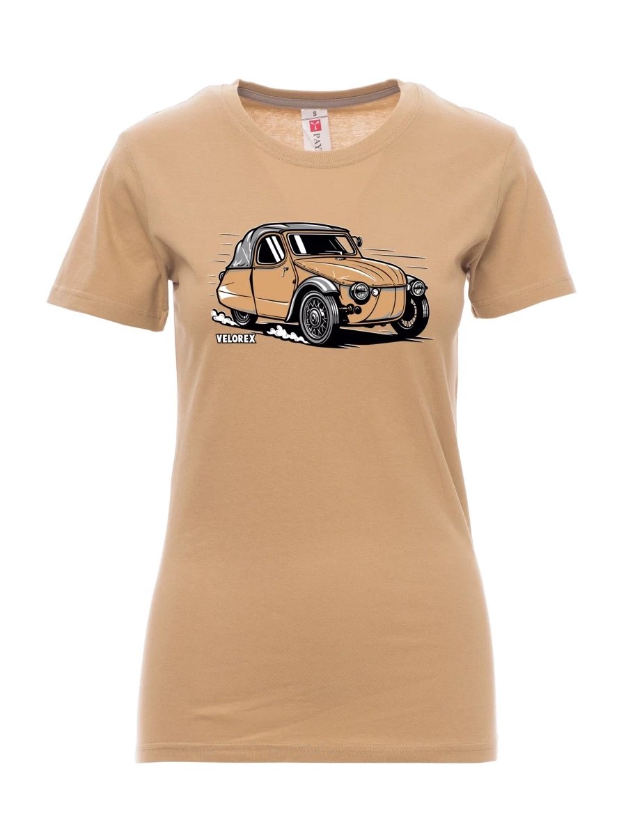 Maglia da donna marrone Automobile Velorex