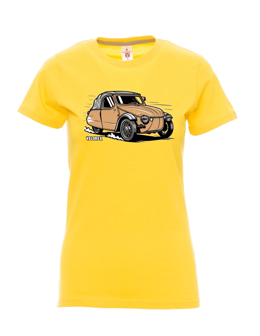 Maglia da donna gialla Automobile Velorex